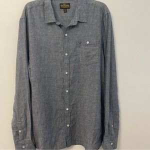 True Religion Denim Blue Casual Dress men’s shirt 2X